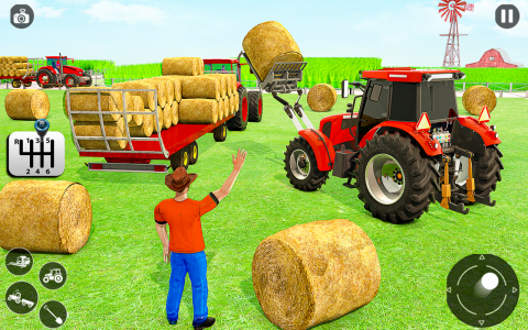 اسکرین شات برنامه Farming Tractor Driving Games 7