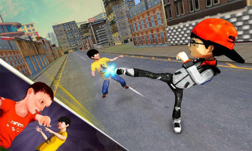 اسکرین شات بازی Kids Fighting Games - Gangster in Street 2