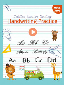 اسکرین شات برنامه Kids Cursive Writing - Learn Cursive Handwriting 1