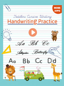 اسکرین شات برنامه Kids Learn Cursive ABC Writing 1