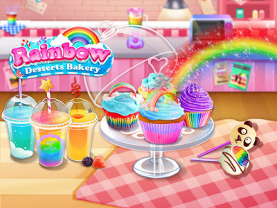 اسکرین شات بازی Rainbow Desserts Bakery Party 5