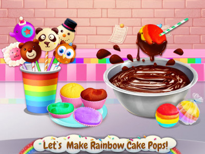 اسکرین شات بازی Rainbow Desserts Bakery Party 2