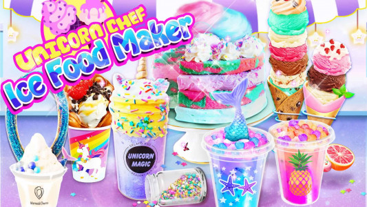 اسکرین شات بازی Unicorn Chef Ice Cooking Games 1