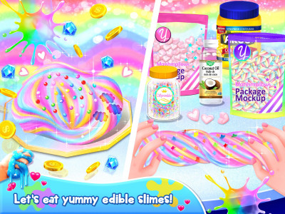 اسکرین شات برنامه Unicorn Slime Games for Teens 4