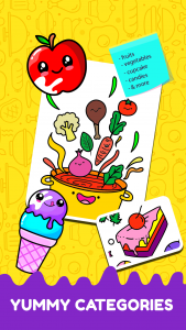 اسکرین شات 3 بازی Fruits Coloring- Food Coloring