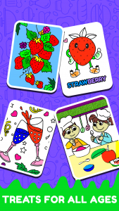اسکرین شات 4 بازی Fruits Coloring- Food Coloring
