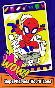 اسکرین شات بازی Superhero Coloring Book Games 4