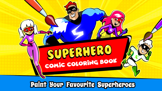 اسکرین شات بازی Superhero Coloring Book Games 1
