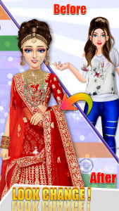 اسکرین شات بازی Indian Wedding Lehenga Game 5