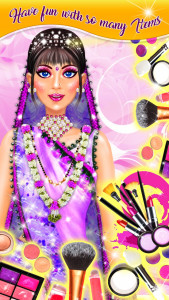 اسکرین شات بازی Indian Bridal Makeup Girl Game 4