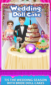 اسکرین شات بازی Wedding Doll Cake Maker! Cooking Bridal Cakes 1