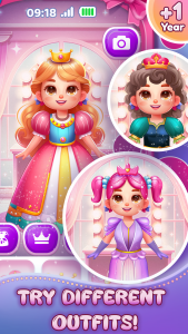 اسکرین شات برنامه Baby Princess Phone Game 2