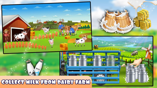 اسکرین شات بازی Cow Dairy Farm Milk Factory 3