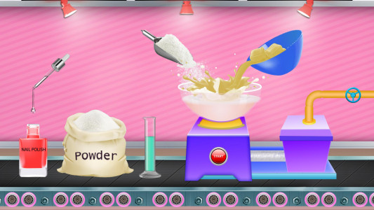 اسکرین شات بازی Princess Cosmetic Kit Factory 7