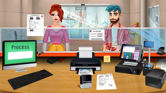 اسکرین شات 1 بازی Virtual Cashier & Bank Manager