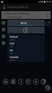 اسکرین شات برنامه Outgoing Caller Id Block 3