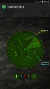 اسکرین شات 1 برنامه Radar Compass