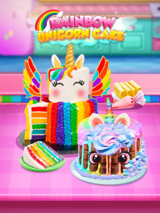 اسکرین شات 4 بازی Rainbow Unicorn Cake