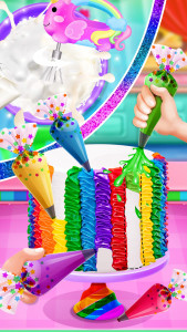 اسکرین شات بازی Rainbow Unicorn Cake 2