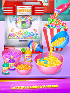 اسکرین شات 3 بازی Popcorn Maker - Rainbow Food