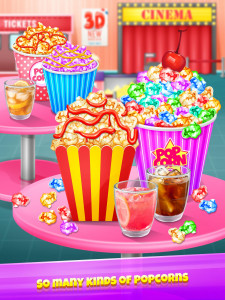 اسکرین شات 1 بازی Popcorn Maker - Rainbow Food