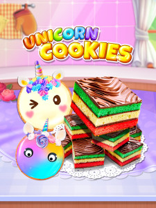 اسکرین شات 1 بازی Unicorn Rainbow Cookies