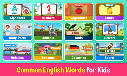 اسکرین شات بازی Kids English Learning Games 1