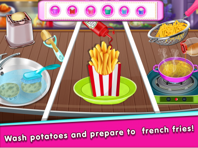 اسکرین شات بازی Fast food cooking games 6
