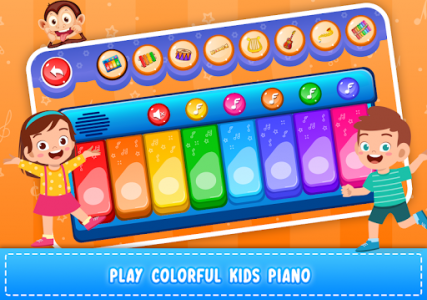 اسکرین شات بازی Kids Piano: Animal Sounds & musical Instruments 2
