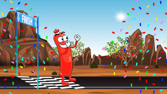 اسکرین شات 1 بازی Sausage Survival Run Game