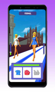 اسکرین شات بازی Queen Catwalk Fashion Race 3D 2