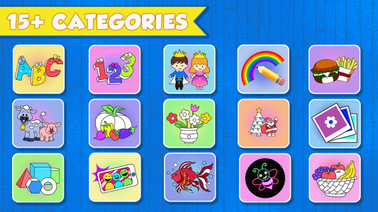 اسکرین شات برنامه Kids Coloring Games & Coloring Book for kids 1