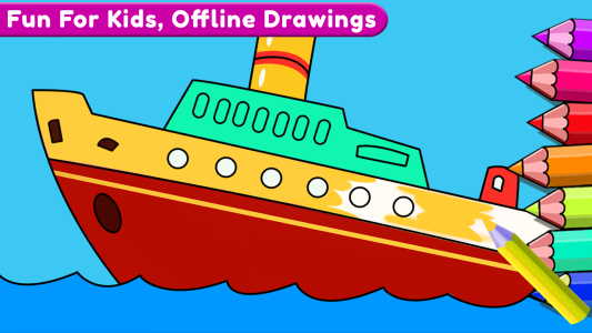 اسکرین شات 3 برنامه Kids Fun Coloring Adventure