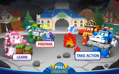 اسکرین شات 2 برنامه Robocar Poli Earthquake Safety