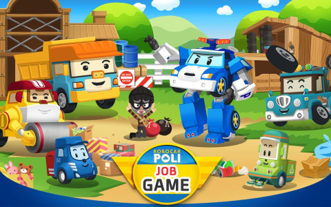 اسکرین شات 1 برنامه Robocar Poli Job - Kids Game