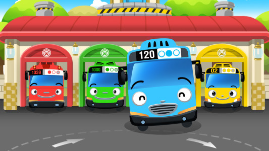 اسکرین شات 1 برنامه Tayo Bus Game - Bus Driver Job