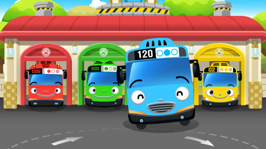 اسکرین شات برنامه Tayo Bus Game - Bus Driver Job 1