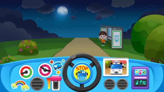 اسکرین شات 2 برنامه Tayo Bus Game - Bus Driver Job