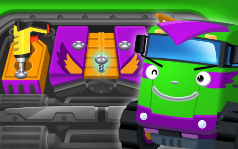 اسکرین شات برنامه Tayo Monster Truck - Kids Game 1