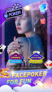 اسکرین شات بازی Face Poker - Live Texas Holdem Poker With Friends 1