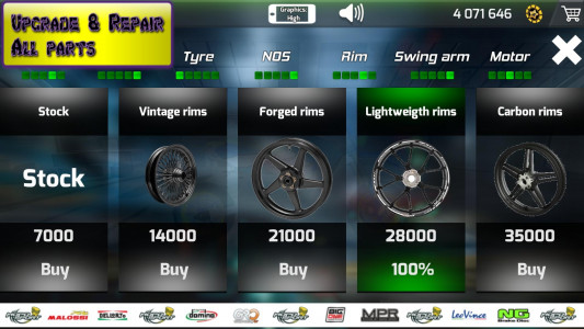 اسکرین شات بازی Moto Drag Racing Madness 3D 8