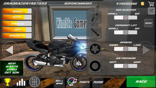اسکرین شات بازی Drag bikes - Motorbike racing 4