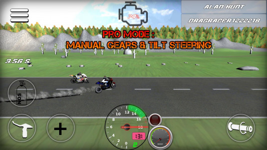 اسکرین شات بازی Drag bikes - Motorbike racing 1