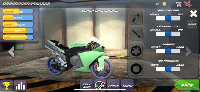 اسکرین شات 3 بازی Drag bikes - Motorbike racing