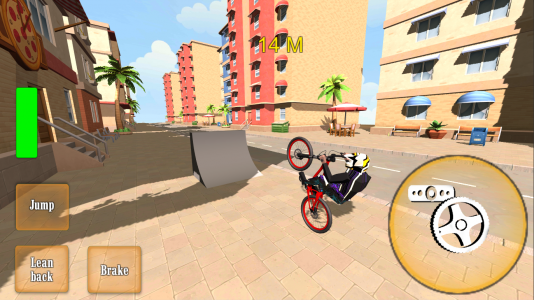 اسکرین شات بازی Wheelie Bike 3D 1