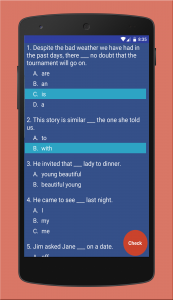 اسکرین شات برنامه English Grammar 5