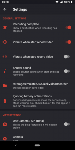 اسکرین شات برنامه Quick Video Recorder 7