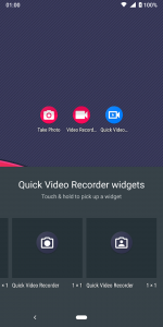 اسکرین شات برنامه Quick Video Recorder 2
