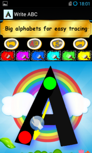 اسکرین شات برنامه Write ABC - Learn Alphabets Games for Kids 2