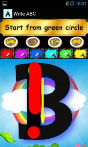 اسکرین شات برنامه Write ABC - Learn Alphabets Games for Kids 5